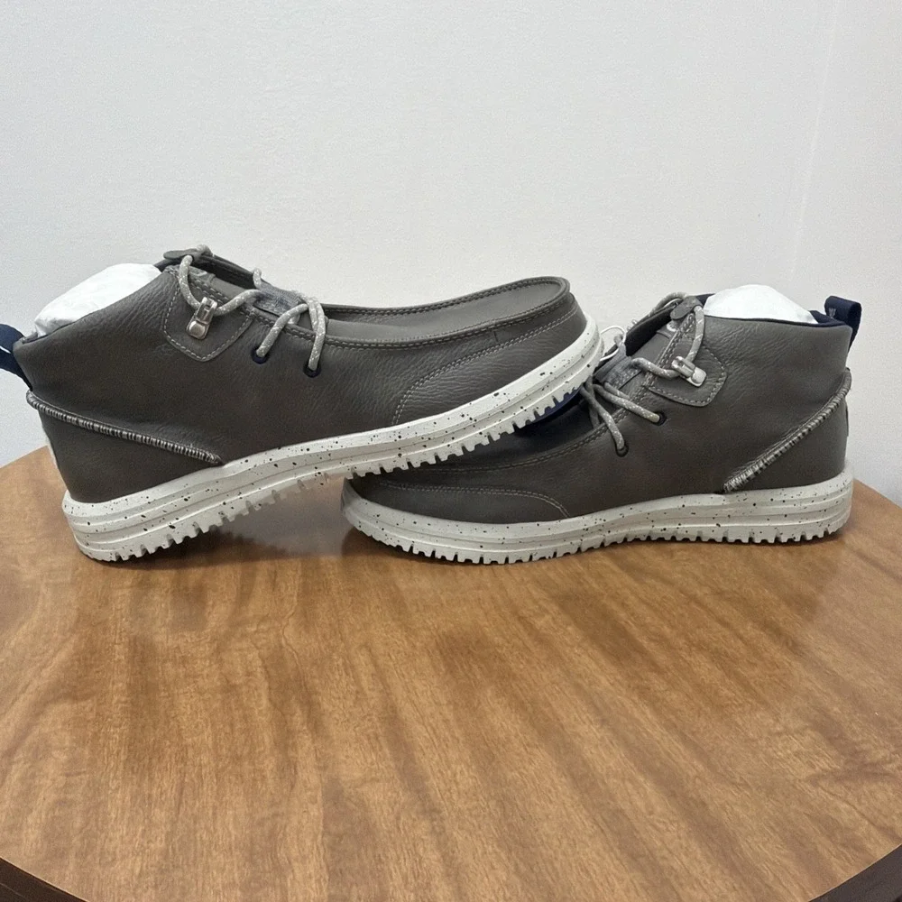 Hey Dude‎ Bradley Chukka Classic Comfort Outdoor Easy On Boots Men's Sz 10 Grey